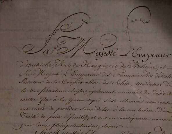 Le traité de Schönbrunn