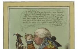 The King of Brobdingnag and Gulliver. Gillray - 1803
